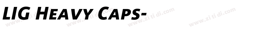 LIG Heavy Caps字体转换